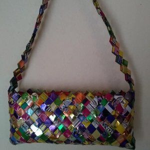 Candy Wrapper Recycled purse